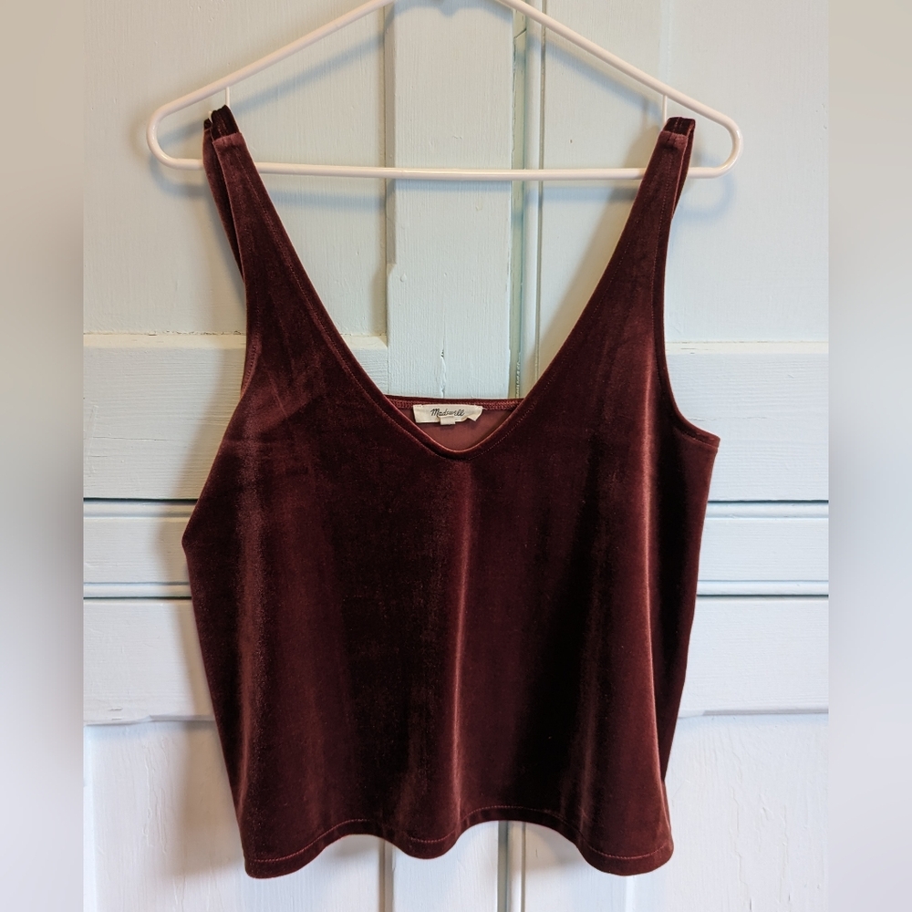 Madewell velvet tank